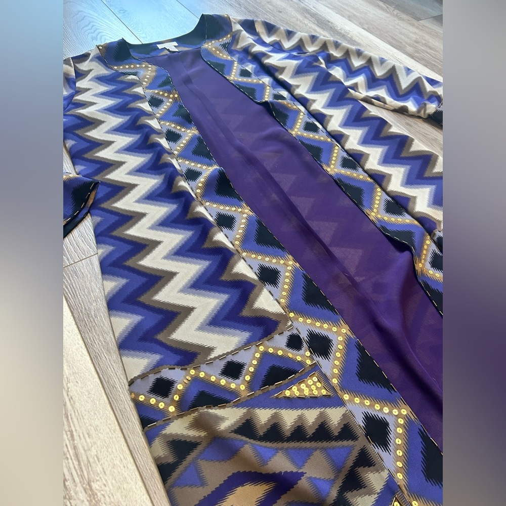 Chico's Patterned Long Cardigan - image 2